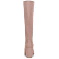 thumbnail image 3 of Unique Bargains Bottes Hauteur Genou à Talon Bloc à Bout Rond pour Femmes, 3 of 6