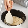 thumbnail image 2 of Cuillère à Riz en Silicone de Qualité Alimentaire avec Manche en Bois, Cuiseur à Riz Antiadhésif, 2 of 3