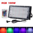 thumbnail image 1 of Led Floodlight With Remote Control Outdoor Colorful Rgb Flood Light Spotlight Landscape Lighting Lamp ( Eu Plug ), 1 of 9