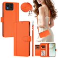 thumbnail image 2 of Book Style Wallet Cover for ASUS Zenfone 11 Ultra, Soft PU Leather, Orange, 2 of 6