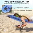 thumbnail image 4 of Outsunny Adjustable Outdoor Lounge Chair, Blue, 4 of 10