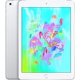 thumbnail image 1 of Refurbished Apple iPad 6th Gen 4G - WiFi + Cellular - 128GB - Silver iPad (2018) 9.7 Inch - Unlocked - Excellent Condition, 1 of 5
