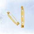 thumbnail image 2 of 200pcs 4cm Golden Brooch Pin Bar Clasp Brooch Safety for Craft Jewelry DIY Making, 2 of 4