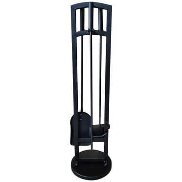 Jessar - Ensemble d'Outils pour Cheminée 4 Pcs, Hauteur 29 Pieds', de Kingston Collection, Noir
