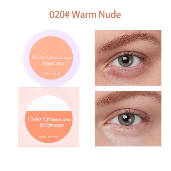 AHMT Under Eye Corrector Brightener Concealers for Older Women Dark Circles, Under Eye Cream Pot Concealer Full Coverage Peach Color Corrector Makeup, Nourishing Waterproof(B)