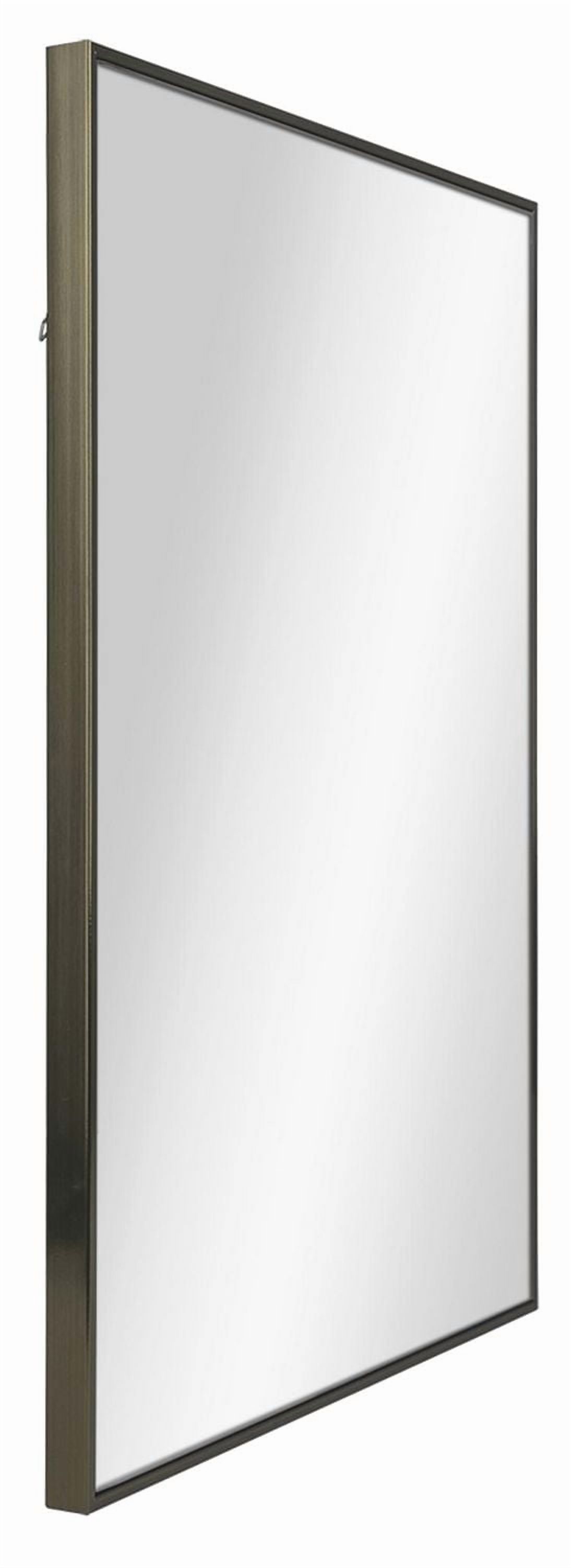 Hometrends miroir Moderna,  Champagne brossé, Miroir décoratif, 16x20 po