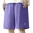 thumbnail image 4 of Diufon Men's Athletic Shorts Cotton Linen Drawstring Waisted Outdoor Sport Shorts Spring Summer Shorts with Pockets, 4 of 5