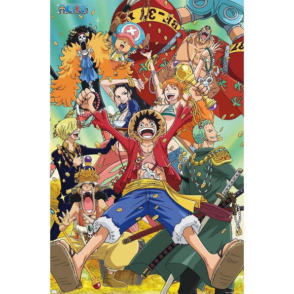 One Piece: Fishman Island - Crew Treasure Wall Poster, 22.375" x 34"