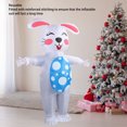 thumbnail image 3 of Inflatable Easter Bunny, 210T Polyester Lightweight Blow Up Bunny Costume Waterproof Comfortable With Blower For Cosplay Party For Adults, 3 of 8