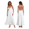 thumbnail image 1 of SUNSIOM Robe Longue d'Été pour Femme Sans Manches Dos Nu à Nouer à Bretelles Spaghetti Robe Bustier Fluide Robes de Plage, 1 of 9