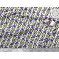 thumbnail image 2 of Soimoi Silk Fabric Leaves & Floral Block Print Sewing Fabric Yard 42 Inch Wide, 2 of 3