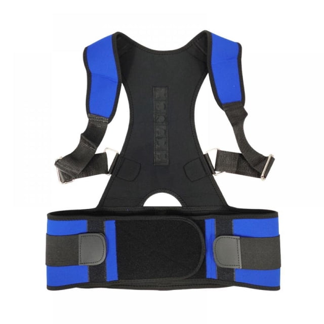 Adjustable Magnetic Posture Back Support Corrector Band Belt Brace Shoulder Lumbar Strap Pain Relief