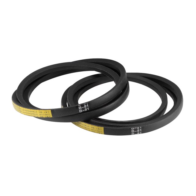 Unique Bargains B81 V-Belts 81' Pitch Length, B-Section Rubber Drive Belts 2pcs
