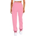 thumbnail image 4 of Women's Casual Pants Ladies Short Pants for Women Casual Loose Dress Pants for Women Business Casual Solid Color Drawstring Elastic Sweat Pants Women Casual with Pockets Women Fleece Pants, 4 of 5