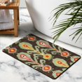 thumbnail image 4 of 20x32 Inch Green Floral Rug - Modern, Washable, Non-Slip Carpet for Bedroom, Bathroom, Entryway, Laundry Room - Small Distressed Accent Area Rug, 4 of 5