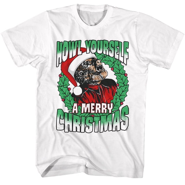 Universal Monsters Hurle un Joyeux T-Shirt Blanc pour Adulte