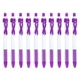 thumbnail image 1 of 10 Pcs Ribbon Retractable Gel Roller Pen Breast Cancer Awareness Ribbon Pen Point Breast Cancer Pens Plastic Gel Ballpoint Pens For Women Gift 10ML, 1 of 4
