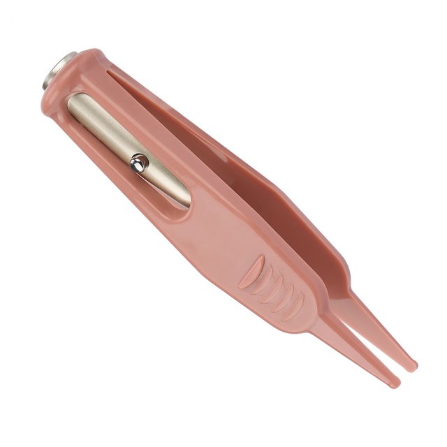 Baby Nasal Tweezers, Ear Nose Navel Cleaning Tool with LED Light Comforable Grip for Daily Care