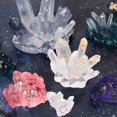 thumbnail image 2 of Silicone Mold Reusable Irregular Shape Non-stick Clear Texture Heat Resistant DIY Crafts Food Grade Faux Crystal Cluster Stone Shape Ice Pillar Epoxy Resin Mold for Living Room, 2 of 7