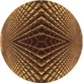 thumbnail image 1 of Ahgly Company Machine Washable Indoor Round Transitional Orange Gold Area Rugs, 6' Round, 1 of 7