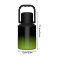 thumbnail image 3 of Sulated Gallon Jug With Handle Stainless Steel Large Double Vacuum Water Bottle For Hot Cold Drinks Wide Mouth Sweat Proof Great For Travel Camping Stainless, 3 of 6