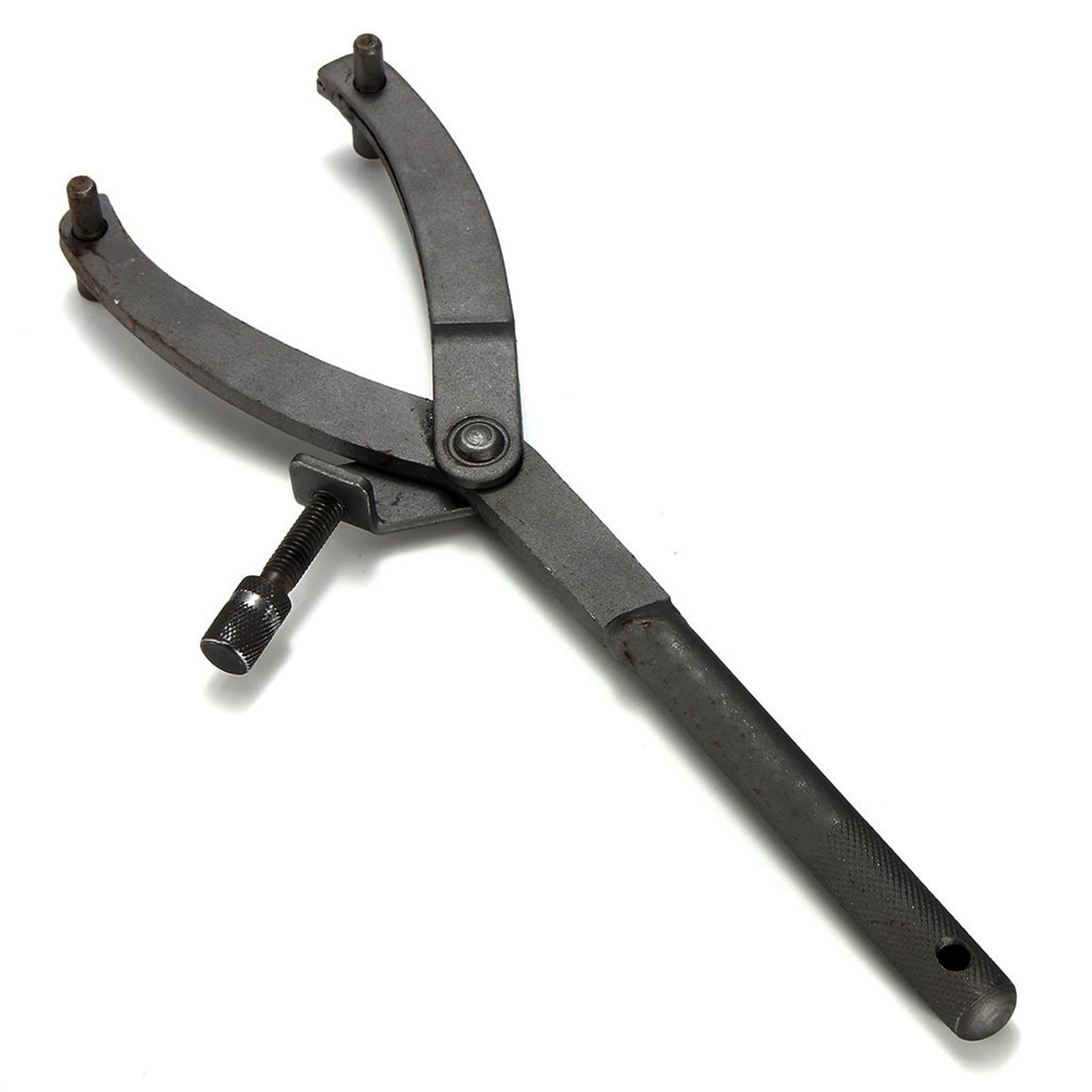 Amdohai Adjustable Spanner Wrench Clutch Magneto Puller Repair Tool for Motorcycle Belt Pulley Remove Holder Repair Locking Tool