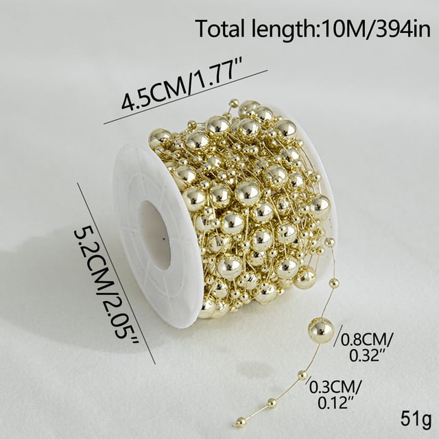 Christmas Decorations Outdoor Indoor,Christmas Decorations For Home,Christmas Decorations For Tree,Electroplated Bead Chain Christmas Tree Decoration DIY Material Hanging Christmas Scene Layout