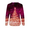 thumbnail image 5 of Costumes de Noël en Solde Mode Femmes Imprimé Manches Confortable Respirant Sweat-Shirt Col Rond Surdimensionné pour Femmes, 5 of 5