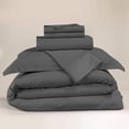 thumbnail image 2 of 800 Thread Count 100% Egyptian Cotton 5 Piece Duvet Set with Zipper Closure & Corner 5 Pc Duvet Set Solid Pattern, 2 of 4