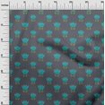thumbnail image 2 of oneOone Georgette Viscose Fabric Leaves & Lotus Block Printed Craft Fabric BTY 42 Inch Wide, 2 of 4