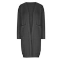 thumbnail image 4 of Yuyuzo Cardigan Sweaters for Women Long Sleeve Open Front Knit Solid Color Mid-Long Sweater Fall Winter Cardigan, 4 of 6