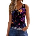thumbnail image 2 of lSLJS Women's Womens Été Imprimé Round Sports Tops for Extérieur Mince Tops, Tank Tops, 2 of 5