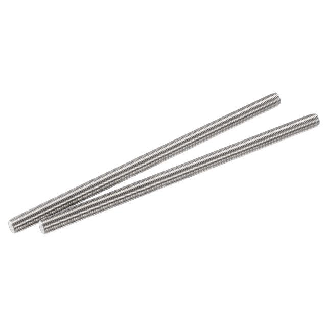 Unique Bargains M12 x 250mm Tige Entièrement Filetée en Acier Inoxydable 304 Filets Main Droite Lot de 2
