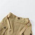 thumbnail image 5 of Girls Solid Color Cargo Skirt Low Waist Short Denim Jean Skirt, 5 of 5
