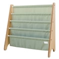 thumbnail image 1 of 3 Sprouts Recycled Fabric Kids Book Rack Storage Bookshelf Organizer in Green for Ages 3+, 1 of 12