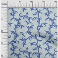 thumbnail image 2 of oneOone Rayon Sky Blue Fabric Asian Baroque Craft Projects Decor Fabric Printed By The Yard 56 Inch Wide, 2 of 4