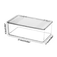 thumbnail image 2 of Storage Boxes with Lids,Transparent Mask Stationery Storage Box Office Supplies Cosmetic Storage Box Desktop Storage Acrylic Organising Box,Storage Box with Lid,Box of Masks, 2 of 6
