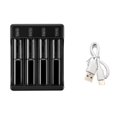 thumbnail image 1 of 18650 Fast Charger with Type-C Cable 4.2V Lithium Battery Intelligent Charger for 14500 26650 , 4 Slot, 1 of 8