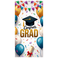 thumbnail image 3 of Graduation Party Supplies Congrats Grad Banner Backdrop Background with Balloons and Confetti Decorations for Graduation Ceremony Celebration Classroom Event, 3 of 4
