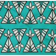 thumbnail image 4 of oneOone Organic Cotton Poplin Twill Fabric Floral & Triangle Block Print Sewing Fabric BTY 42 Inch Wide, 4 of 4
