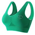 thumbnail image 1 of Women's Rhinestone Sports Bra - Hollow Back Design w/ Wide Strap Support | Anti-Sagging Wireless Bra for Workouts & Mature Figures, 1 of 2