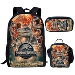 Jurassic World Backpack Dinosaur School Bag Children's Lunch Bag
