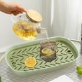 thumbnail image 4 of Fruit Tray Double Draining Tray Tea Tray Household Tea Cup Tray Shelf Large Tray Tea Set Tray Living Room Kitchen Storage Bowl Rack, 4 of 6