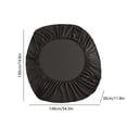 thumbnail image 3 of Black Double Bed Fitted Sheet Piece Non-Slip Fixed Bed Cover All-Inclusive Mattress Protection Bed Cover Soft Fiber Suitable For Sleeping Naked, 3 of 7