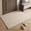 thumbnail image 1 of QTOCIO Tapis Rayé Beige Confortable Tapis de Salon Rafraîchissant Tapis de Chambre Tapis de Balcon, 1 of 4