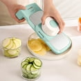 thumbnail image 1 of ABPWLY Hachoir à Légumes Multifonction à 5 Lames pour Trancher, Déchiqueter et Couper en dés avec Récipient, Protège-Main, Robot Culinaire de Cuisine Sécuritaire, 1 of 3
