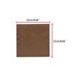 thumbnail image 3 of INSPIRE CHIC Men's Pocket Square Solid Color Handkerchiefs Self-folded For Wedding Party Coffee One Size, 3 of 4