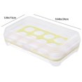 thumbnail image 3 of YWOAGH Large Capacity Egg Holder for Refrigerator Egg Fresh Storage Box for Fridge Egg Storage Container Organizer Clear Storage Container Food Storage Green, 3 of 9