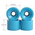 thumbnail image 4 of 4 Pcs Roues de Planche à Roulettes 70 x 51 mm Ensemble de Roues de Longboard 78A Roue Coussin en PU pour Remplacement de Roue de Planche Longue, 4 of 7