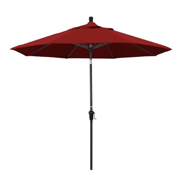 California Umbrella Parasol de Patio de 9 Pieds Rouge